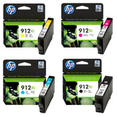 HP 912XL High Capacity 4 Colour Ink Cartridge Multipack (3YP34AE)